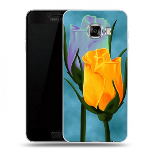 Дизайнерский пластиковый чехол для Samsung Galaxy C5 Сила роз