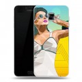 Дизайнерский пластиковый чехол для Samsung Galaxy C5 Винтажные портреты