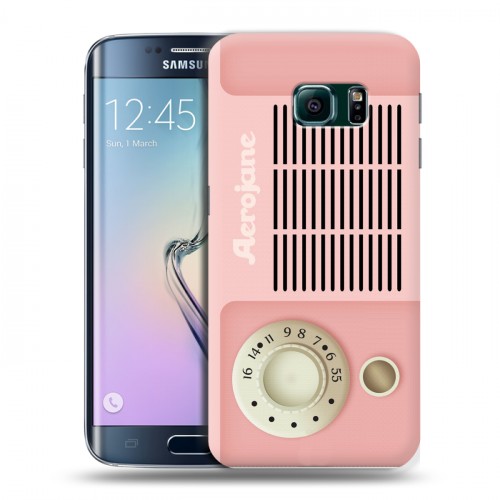 Дизайнерский пластиковый чехол для Samsung Galaxy S6 Edge Винтажное радио