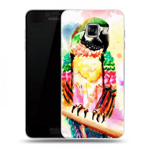 Дизайнерский пластиковый чехол для Samsung Galaxy C5 Живописные животные