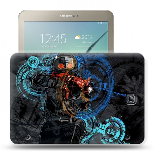Дизайнерский силиконовый чехол для Samsung Galaxy Tab S2 8.0 Counter-strike