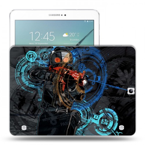 Дизайнерский силиконовый чехол для Samsung Galaxy Tab S2 9.7 Counter-strike