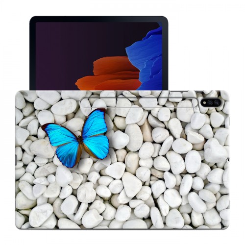 Дизайнерский силиконовый чехол для Samsung Galaxy Tab S7 Plus Бабочки