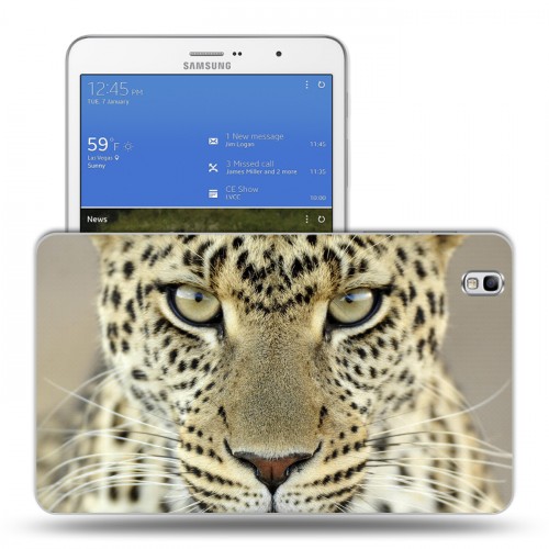 Дизайнерский силиконовый чехол для Samsung Galaxy Tab Pro 8.4 Леопард