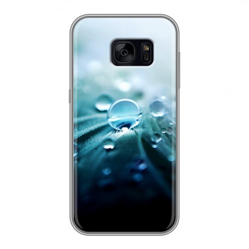 Дизайнерский силиконовый чехол для Samsung Galaxy S7 Edge Абстракции Капли