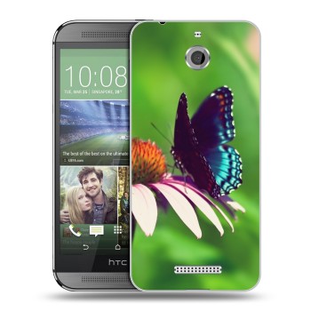 Дизайнерский силиконовый чехол для HTC Desire 510 Бабочки (на заказ)