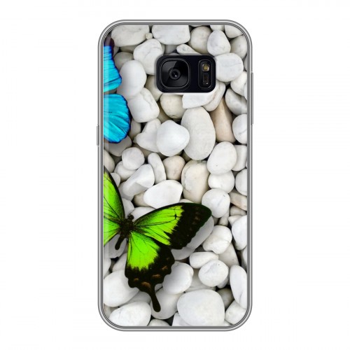Дизайнерский силиконовый чехол для Samsung Galaxy S7 Edge Бабочки