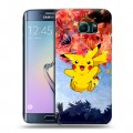 Дизайнерский пластиковый чехол для Samsung Galaxy S6 Edge Pokemon Go