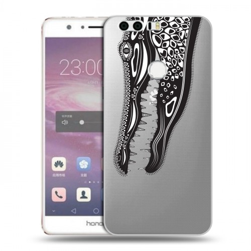 Полупрозрачный дизайнерский пластиковый чехол для Huawei Honor 8 Каллиграфия животных