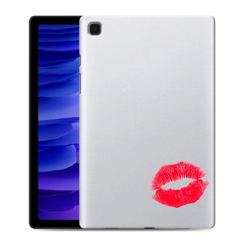 Полупрозрачный дизайнерский пластиковый чехол для Samsung Galaxy Tab A7 10.4 (2020) Прозрачные поцелуи