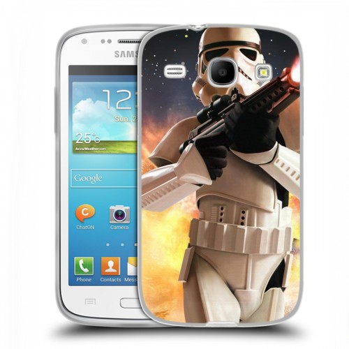 Дизайнерский пластиковый чехол для Samsung Galaxy Core Star Wars Battlefront