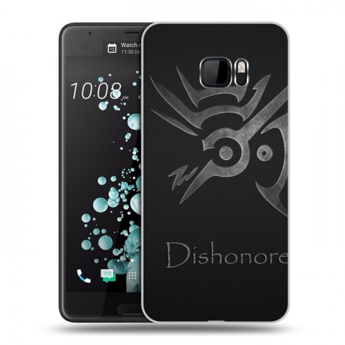 Дизайнерский пластиковый чехол для HTC U Ultra Dishonored 2
