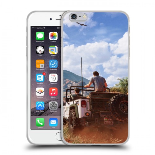 Дизайнерский силиконовый чехол для Iphone 6 Plus/6s Plus Uncharted