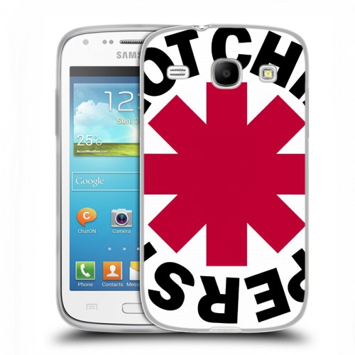 Дизайнерский силиконовый чехол для Samsung Galaxy Core Red Hot Chili Peppers
