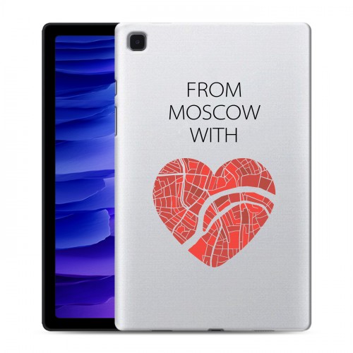 Полупрозрачный дизайнерский пластиковый чехол для Samsung Galaxy Tab A7 10.4 (2020) Москва