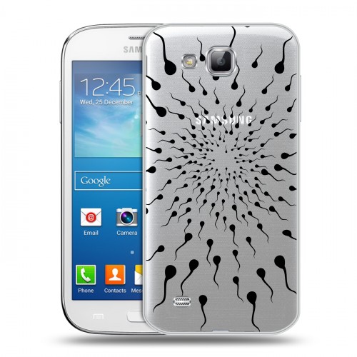Полупрозрачный дизайнерский пластиковый чехол для Samsung Galaxy Premier Абстракции