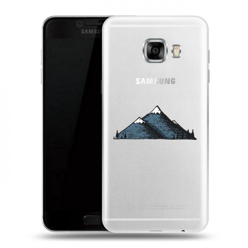 Полупрозрачный дизайнерский пластиковый чехол для Samsung Galaxy C5 Прозрачные дикий запад