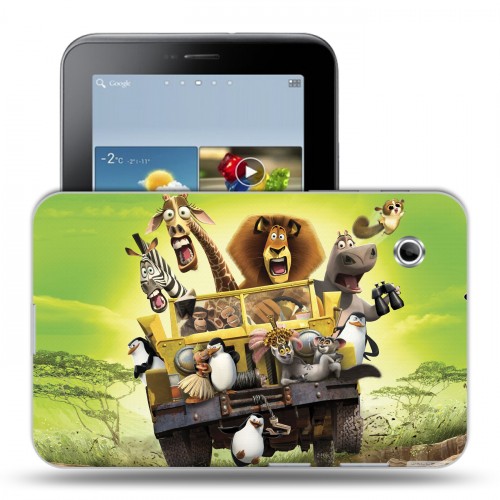 Дизайнерский силиконовый чехол для Samsung Galaxy Tab 2 7.0 Мадагаскар