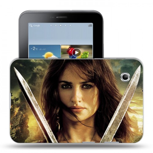 Дизайнерский силиконовый чехол для Samsung Galaxy Tab 2 7.0 Пираты карибского моря