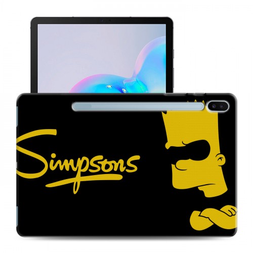 Дизайнерский силиконовый чехол для Samsung Galaxy Tab S6 Симпсоны