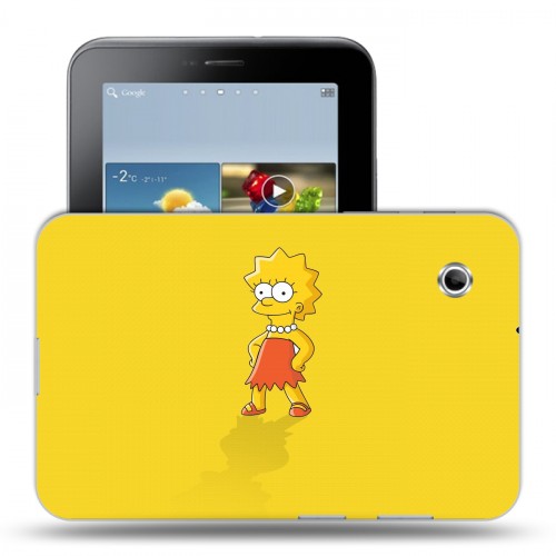 Дизайнерский силиконовый чехол для Samsung Galaxy Tab 2 7.0 Симпсоны