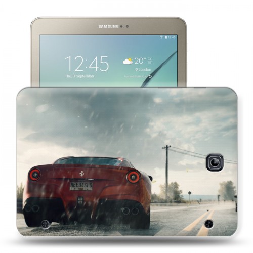 Дизайнерский силиконовый чехол для Samsung Galaxy Tab S2 8.0 Need for speed