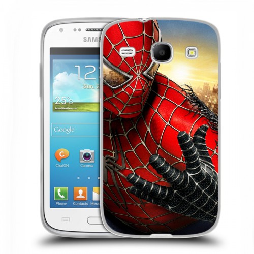 Дизайнерский пластиковый чехол для Samsung Galaxy Core Человек -паук