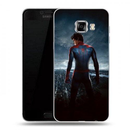 Дизайнерский пластиковый чехол для Samsung Galaxy C5 Человек -паук