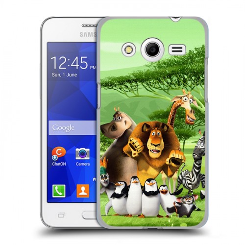 Дизайнерский пластиковый чехол для Samsung Galaxy Core 2 Мадагаскар