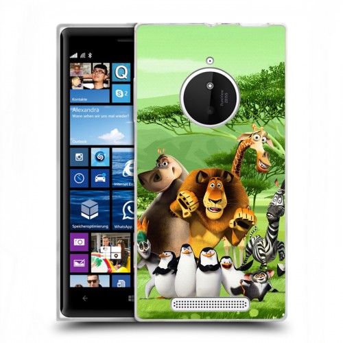 Дизайнерский пластиковый чехол для Nokia Lumia 830 Мадагаскар