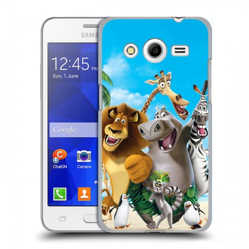Дизайнерский пластиковый чехол для Samsung Galaxy Core 2 Мадагаскар