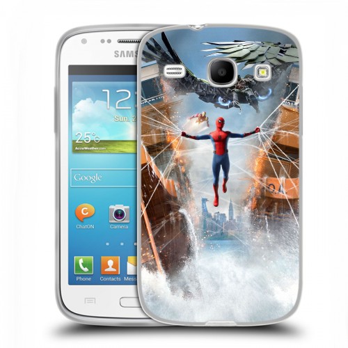 Дизайнерский пластиковый чехол для Samsung Galaxy Core человек паук