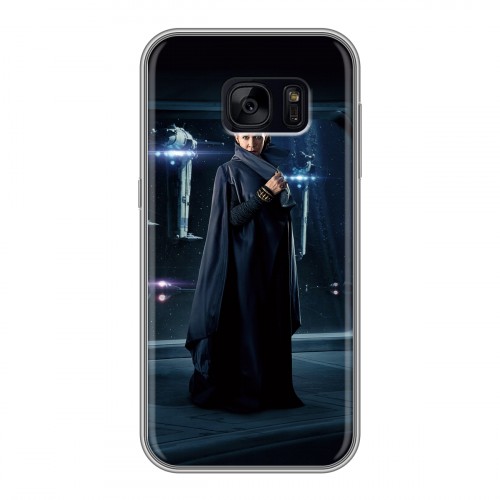 Дизайнерский силиконовый чехол для Samsung Galaxy S7 Edge Star Wars : The Last Jedi