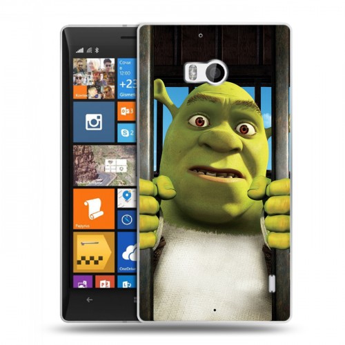 Дизайнерский пластиковый чехол для Nokia Lumia 930 Шрек