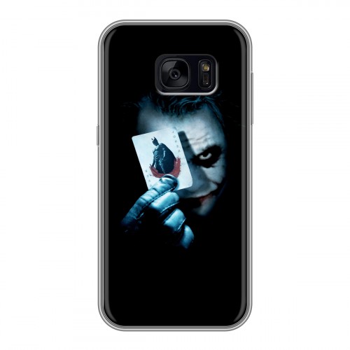 Дизайнерский силиконовый чехол для Samsung Galaxy S7 Edge Бэтмен 