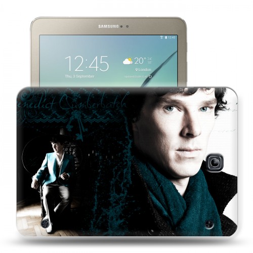 Дизайнерский силиконовый чехол для Samsung Galaxy Tab S2 8.0 Шерлок