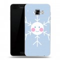 Дизайнерский пластиковый чехол для Samsung Galaxy C5 снежинка