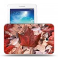 Дизайнерский силиконовый чехол для Samsung Galaxy Tab 3 Lite флаг канады