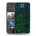 Дизайнерский пластиковый чехол для HTC Desire 300 лес