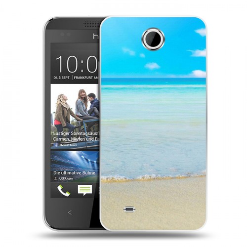 Дизайнерский пластиковый чехол для HTC Desire 300 пляж