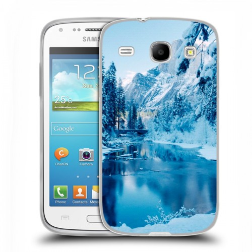 Дизайнерский пластиковый чехол для Samsung Galaxy Core зима