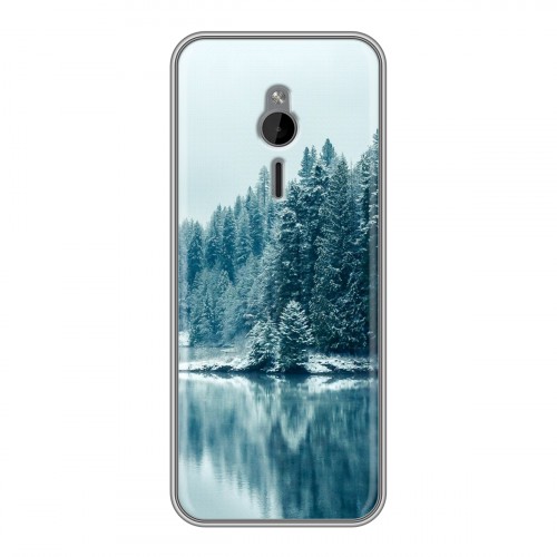 Дизайнерский силиконовый чехол для Nokia 230 зима