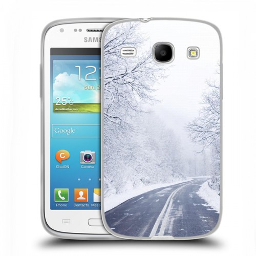 Дизайнерский пластиковый чехол для Samsung Galaxy Core зима
