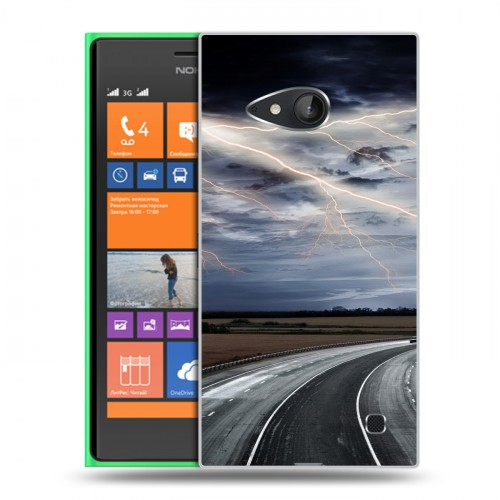 Дизайнерский пластиковый чехол для Nokia Lumia 730/735 стихии