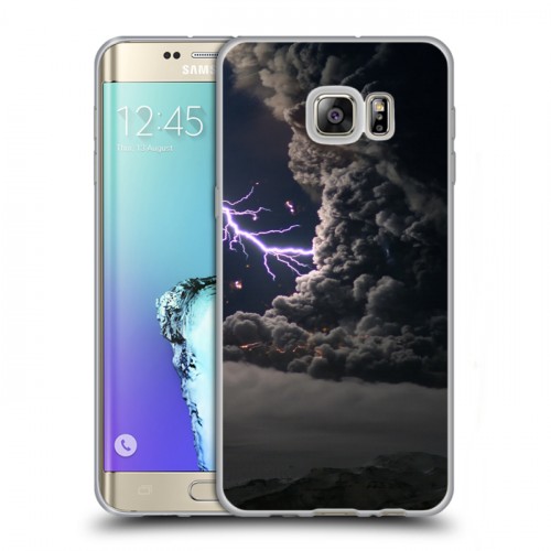 Дизайнерский пластиковый чехол для Samsung Galaxy S6 Edge Plus стихии
