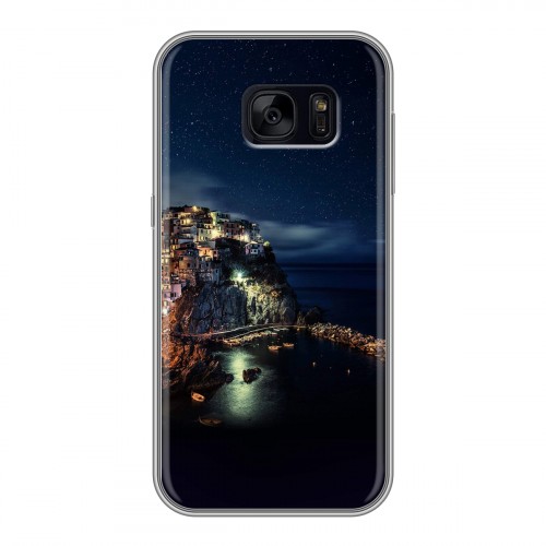 Дизайнерский силиконовый чехол для Samsung Galaxy S7 Edge ночь