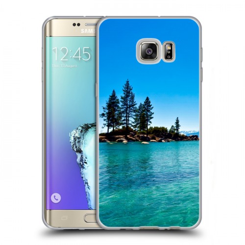 Дизайнерский пластиковый чехол для Samsung Galaxy S6 Edge Plus озеро