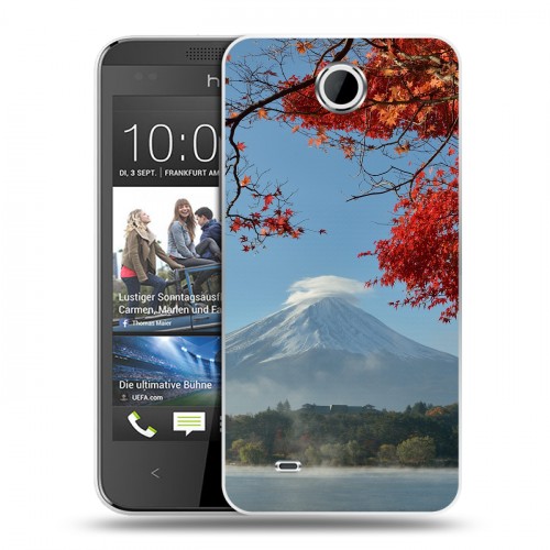 Дизайнерский пластиковый чехол для HTC Desire 300 вулкан