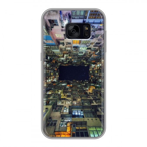 Дизайнерский силиконовый чехол для Samsung Galaxy S7 Edge Гонконг
