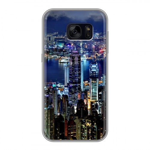 Дизайнерский силиконовый чехол для Samsung Galaxy S7 Edge Гонконг